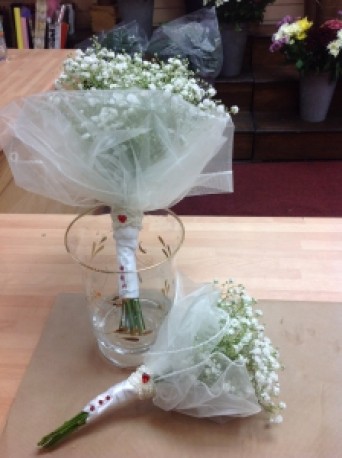 Childs vintage bridemaid bouquet